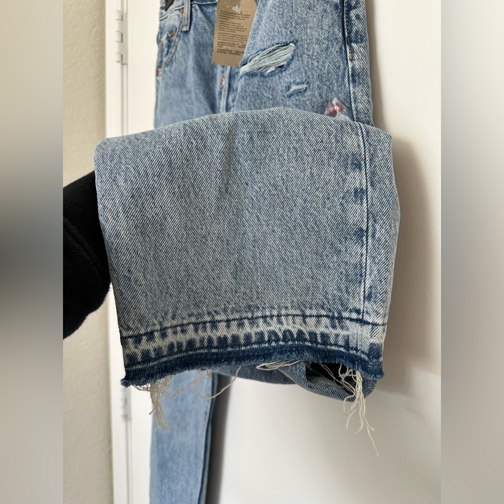 Levi's Ribcage Straight Ankle jeans in Light wash distressed Women’s size 26 NWT - Picture 6 of 10